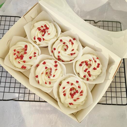 Капкейки для девушки 6шт