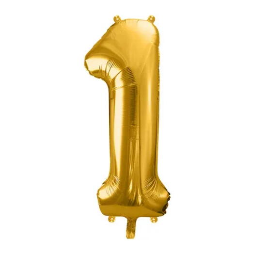 Balloon «1» gold