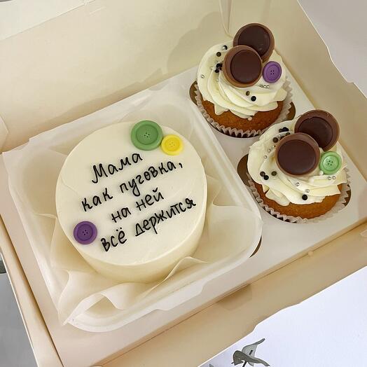 Набор сладостей «Мама как пуговка, на ней все держится» маме, мамочке, мамуле