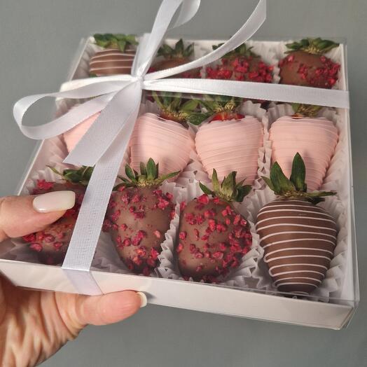 Клубника в шоколаде Мини рай 🍫 12-16шт маме/ мамуле/ любимой/ девушке/ жене/ сестре/ коллеге/ подруге