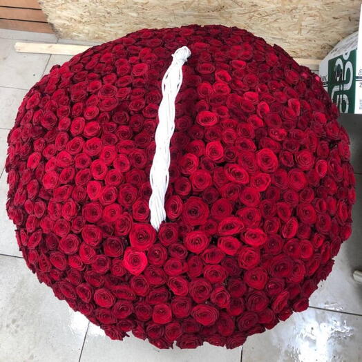 Корзина с цветами 501 роза 🫶