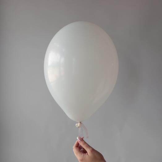 Белый гелиевый шар
