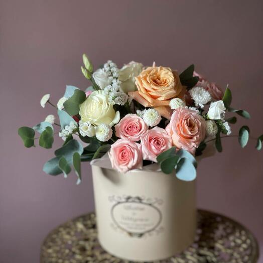 Flowers in a box Morning dawn