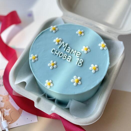 Бенто торт «маме снова 18»