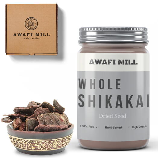 AWAFI MILL Shikakai Whole | Acacia concinna - Bottle of 100 Gram