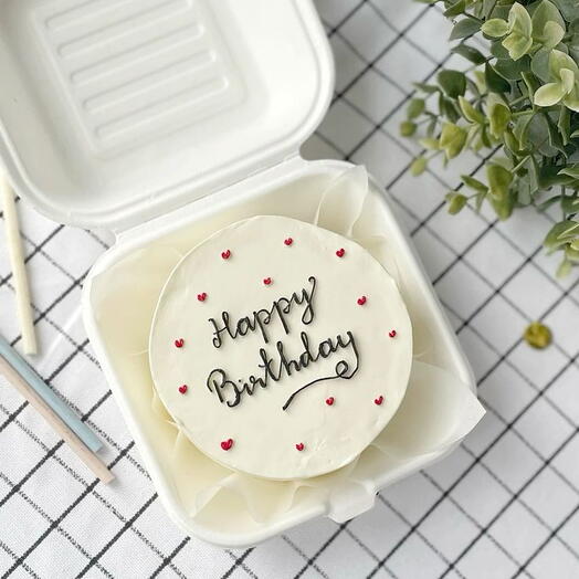 Bento Birthday cake-butter cream