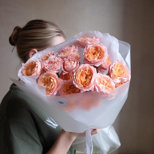 Букет Пионовидных роз "Джульетта"