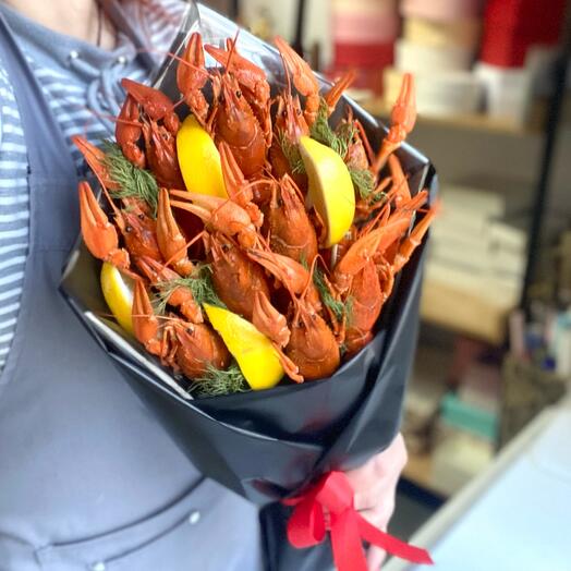 Букет с раками  мужской
