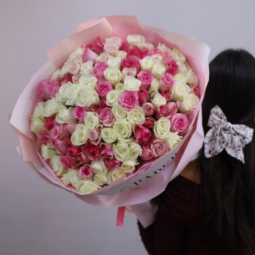 Микс букет из 101 розы