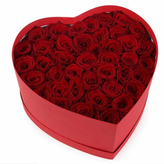 Розы в коробке