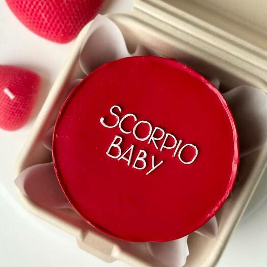 Бенто торт "Scorpio baby", на день рождения скорпиону, торт по знаку зодиака