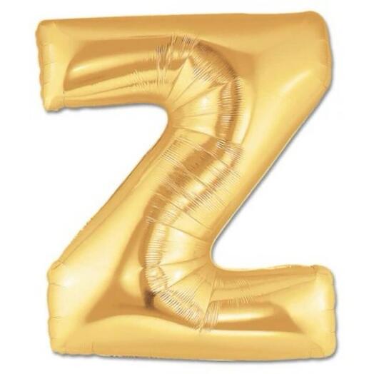 Letter Z Golden Foil Balloon