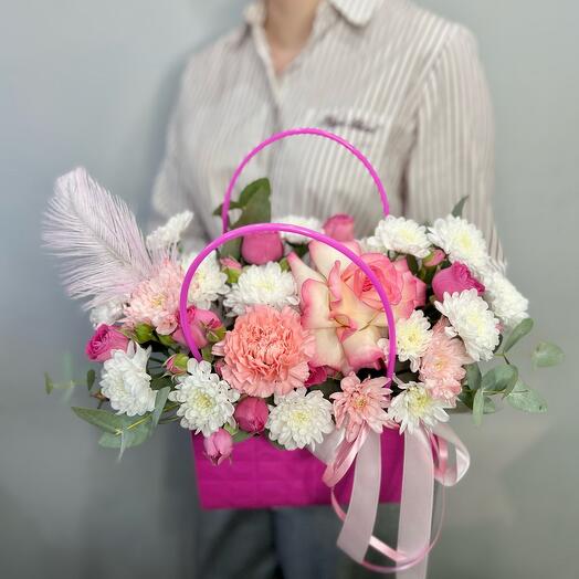 Flores en el bolso