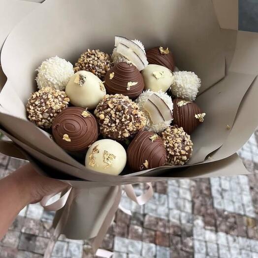 Букет из клубники в шоколаде 16 шт