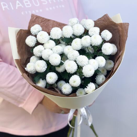 Delicate bouquet of white chrysanthemums Newton