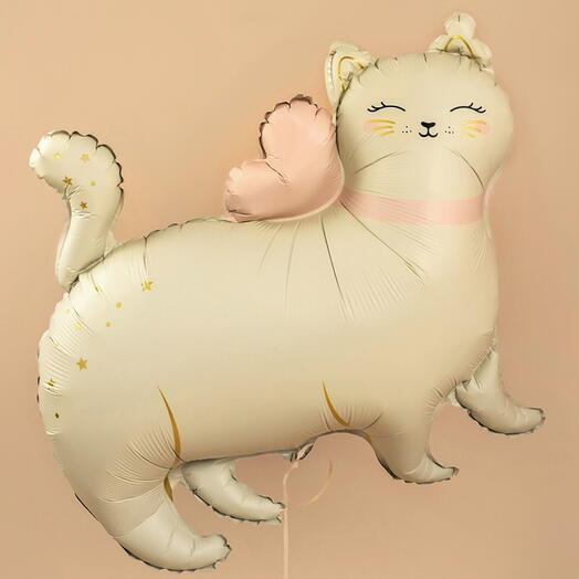 Helium satin foil balloon 'Little cat'.