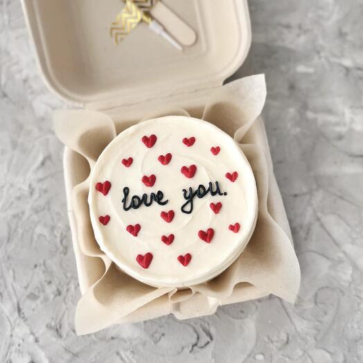 Бенто торт (Love You) на день всех влюбленных
