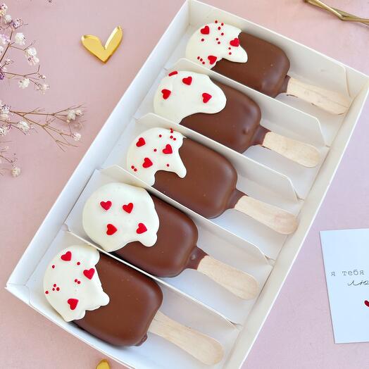 Набор пирожных люблю, с любовью , любимой, любимому, девушки, парня,признание, валентинка , моей, любовь, скучаю