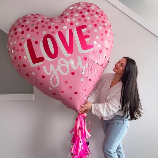 Сердце гигант Love you