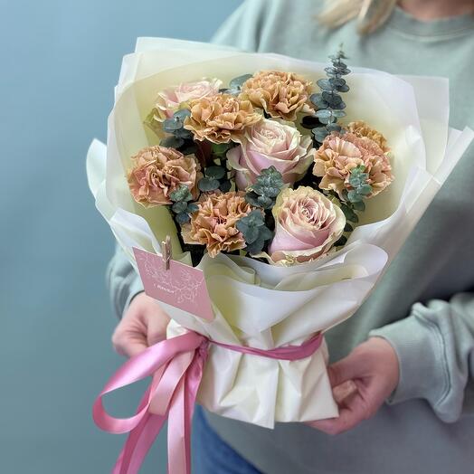 Композиция в губке в мягких тонах для нежной 🎀