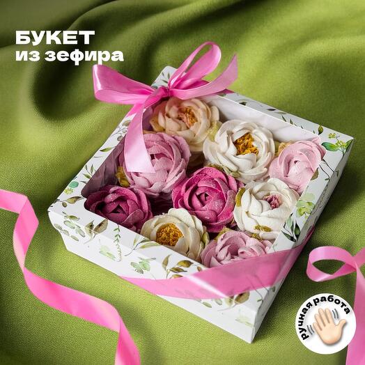 Подарок девушке, съедобный букет пионы