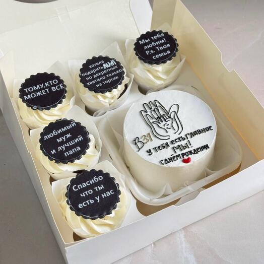 Set de Bento + 5 cupcakes más tiernos para Papá😍