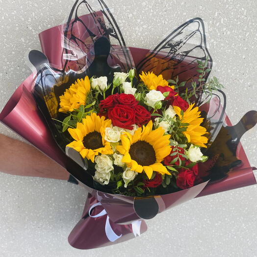 Sunshine butterfly bouquet