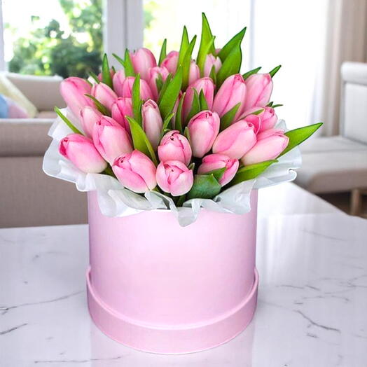 Pink Tulip Box