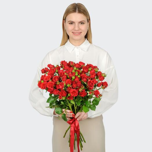 Букет из 15-ти роз Мирабель