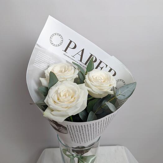 white roses