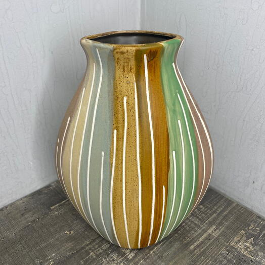 Разноцветная ваза 25 см