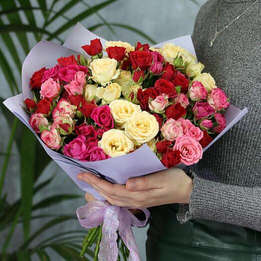 15 кустовых роз