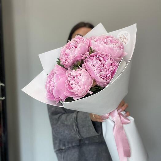 Букет розовых пионов 🌸