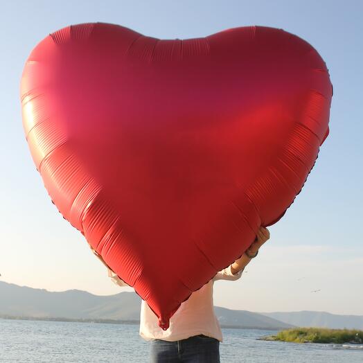 Гигантское сердце 173 см (красное)