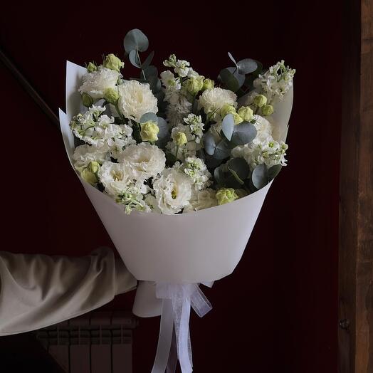 Маттиола/Эустома/Эвкалипт