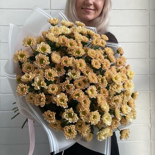 Букет хризантем сантини