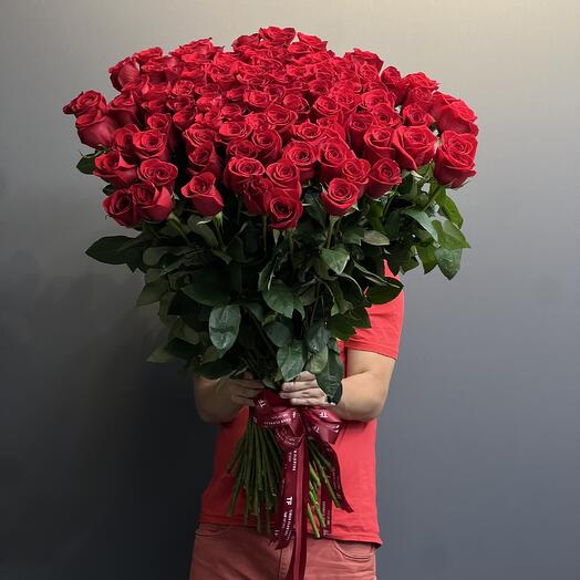 Высокая Голландская роза «Фридом» 51шт