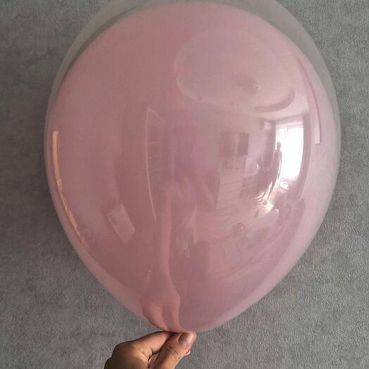 Воздушный шар стеклянный розовый