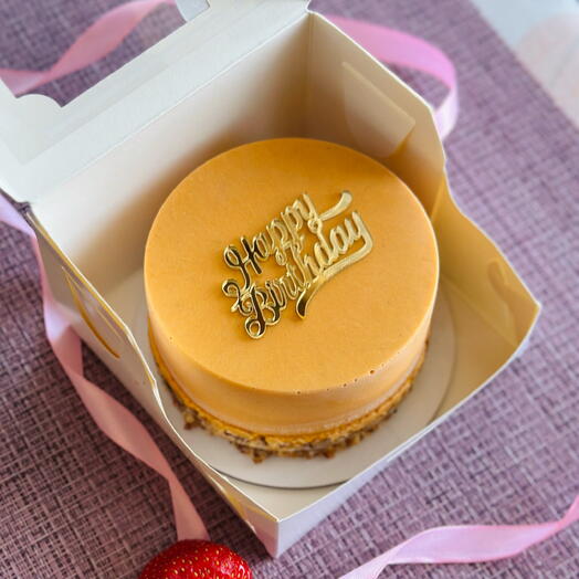 Бенто-торт «Пряная облепиха» без сахара, глютена и лактозы, vegan🌱 Happy birthday, подарок на День рождения