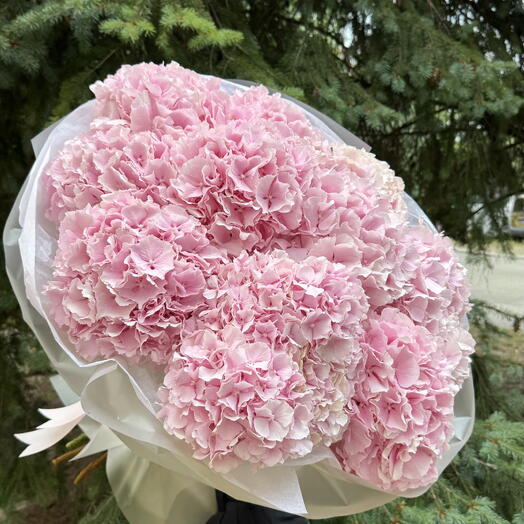 Rózsaszín hortenzia csokor 💞