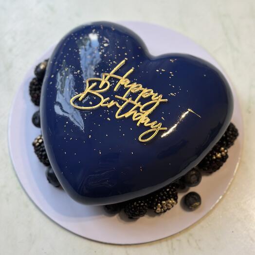 Муссовый торт - сердце, размер М