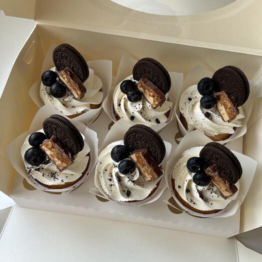 Капкейки oreo 6 штук