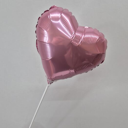 Шар топер розовое сердце