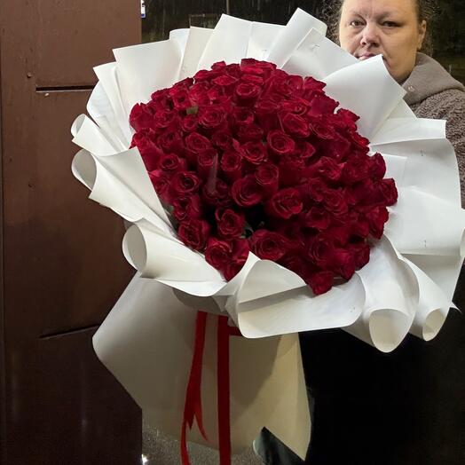 Вау букет😍 101 Роза «LOVE»