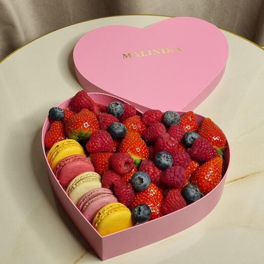 Коробка с малиной 🍓️ подарок коллеге, маме, жене, сестре
