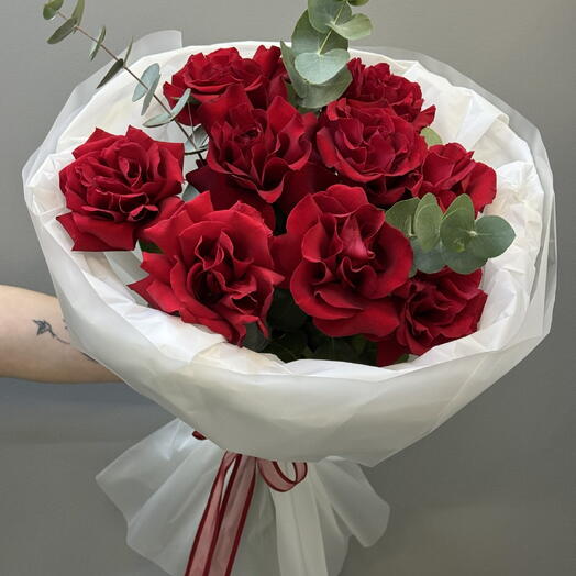 Монобукет 9 французских роз