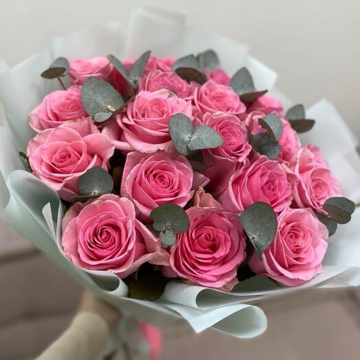 Elegant revivel pink roses bouquet-Bloom Lab