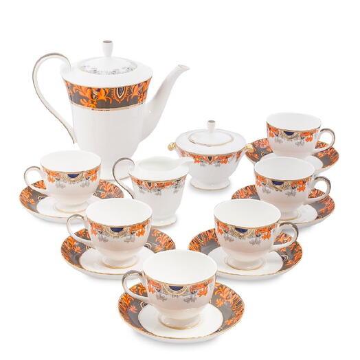 Чайный сервиз 15 предметов на 6 персон (Riomaggiore Pavone/ Риомаджоре Павон)