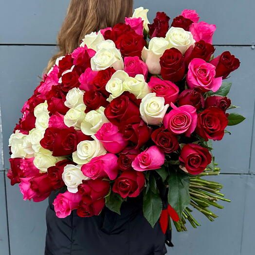 Букет 101 роза любимой 🌹