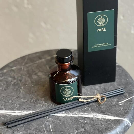 YARE / Диффузор для дома с палочками / Аромат Cedar Hammam Кедровый хаммам , 50 мл